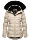 Navahoo Lissandraa Damen Winter Steppjacke B992 Taupe Größe M - Gr. 38