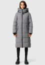 Marikoo Zuraraa XVI Damen lange Winterjacke B989 Grau Größe XS - Gr. 34