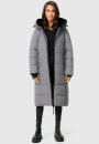 Marikoo Zuraraa XVI Damen lange Winterjacke B989 Grau Größe XS - Gr. 34