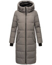 Marikoo Zuraraa XVI Damen lange Winterjacke B989 Grau Größe XS - Gr. 34