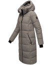 Marikoo Zuraraa XVI Damen lange Winterjacke B989 Grau Größe XS - Gr. 34
