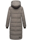 Marikoo Zuraraa XVI Damen lange Winterjacke B989 Grau Größe XS - Gr. 34
