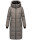 Marikoo Zuraraa XVI Damen lange Winterjacke B989 Grau Größe XS - Gr. 34