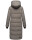 Marikoo Zuraraa XVI Damen lange Winterjacke B989 Grau Größe XS - Gr. 34