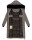 Marikoo Zuraraa XVI Damen lange Winterjacke B989 Grau Größe XS - Gr. 34