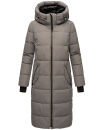 Marikoo Zuraraa XVI Damen lange Winterjacke B989 Grau Größe L - Gr. 40