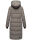 Marikoo Zuraraa XVI Damen lange Winterjacke B989 Grau Größe L - Gr. 40