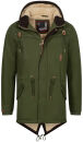 A. Salvarini Herren Winterparka O280 Olive L