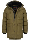 Alessandro Salvarini Herren Winterjacke O285 Dark Olive