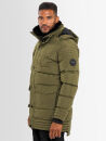 Alessandro Salvarini Herren Winterjacke O285 Dark Olive