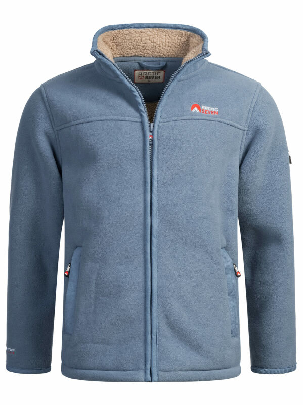 Arctic Seven Herren Fleece Jacke O325 Blau Größe S - Gr. S