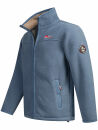 Arctic Seven Herren Fleece Jacke O325 Blau Größe XXL - Gr. 2XL