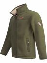 Arctic Seven Herren Fleece Jacke O325 Olive Größe M - Gr. M