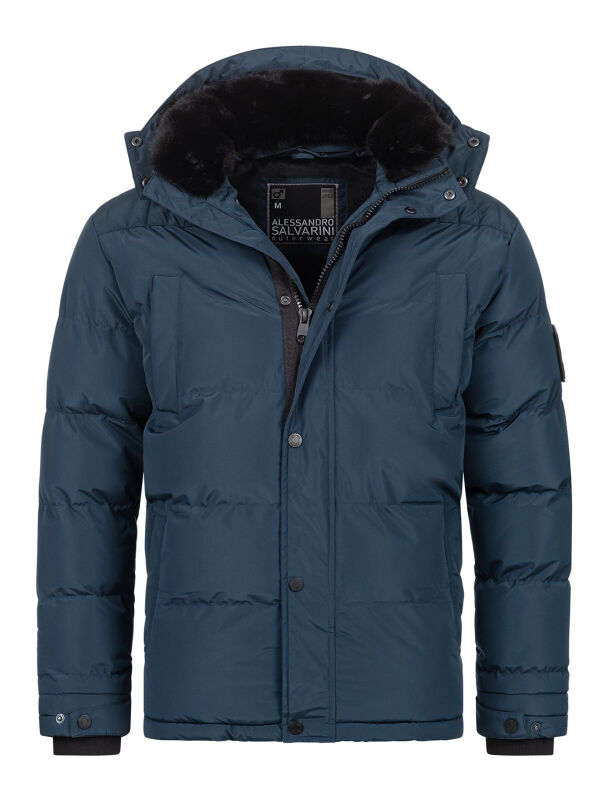 A. Salvarini Herren Winterjacke O326 Navy Größe XXL - Gr. 2XL