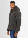 A. Salvarini Herren Winterjacke O334 Dunkelgrau