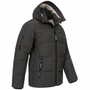 A. Salvarini Herren Winterjacke O334 Dunkelgrau Größe M - Gr. M