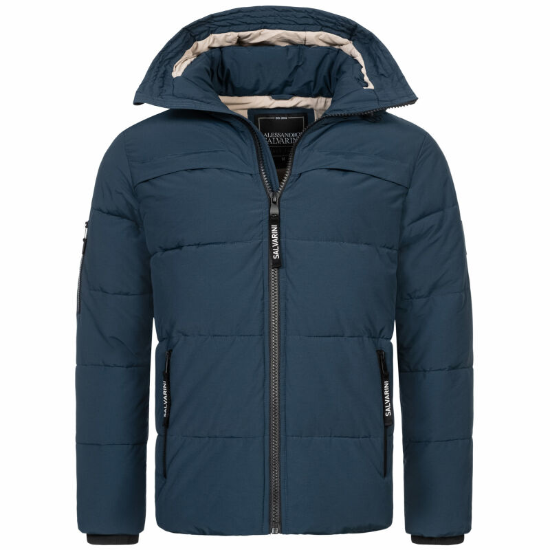 A. Salvarini Herren Winterjacke O334 Navy Größe S - Gr. S