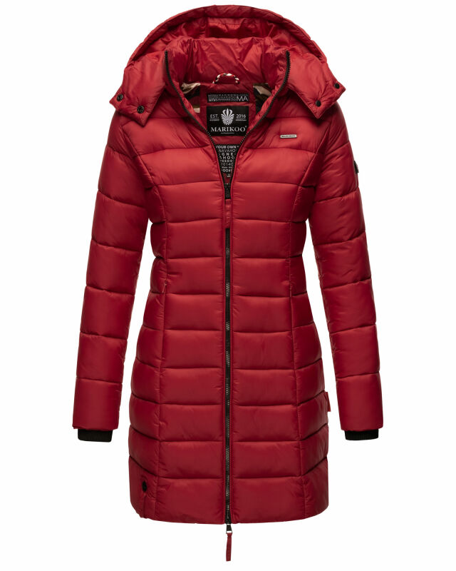 Marikoo Abendsternchen Damen Winter Jacke gesteppt B603 Dark Red-Größe M - Gr. 38