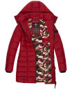 Marikoo Abendsternchen Damen Winter Jacke gesteppt B603 Dark Red-Größe M - Gr. 38