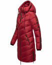 Marikoo Armasa Damen Winter Steppjacke Stepp Parka Winterjacke B842 Dark Red Größe L - Gr. 40