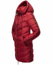 Marikoo Armasa Damen Winter Steppjacke Stepp Parka Winterjacke B842 Dark Red Größe L - Gr. 40