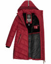 Marikoo Armasa Damen Winter Steppjacke Stepp Parka Winterjacke B842 Dark Red Größe L - Gr. 40
