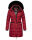 Navahoo Paula Damen Winter Jacke Mantel Parka warm gefütterte Winterjacke B383 Dark Red - Schwarzes Fell Größe M - Gr. 38