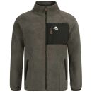 Arctic Seven Herren Sherpa Fleecejacke AS415 Dunkelgrau Größe M - Gr. M