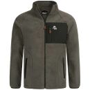Arctic Seven Herren Sherpa Fleecejacke AS415 Dunkelgrau...