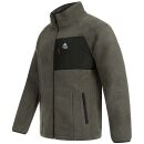 Arctic Seven Herren Sherpa Fleecejacke AS415 Dunkelgrau Größe XL - Gr. XL