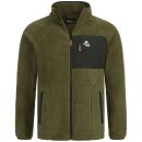 Arctic Seven Herren Sherpa Fleecejacke AS415 Olive Größe L - Gr. L