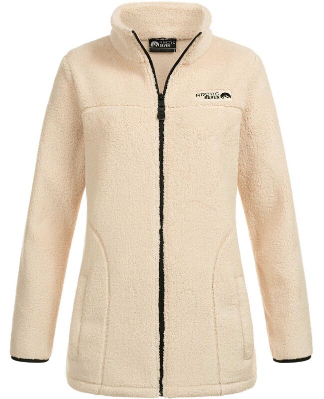 Arctic Seven Damen Fleecejacke AS416 Beige Größe L - Gr. 40
