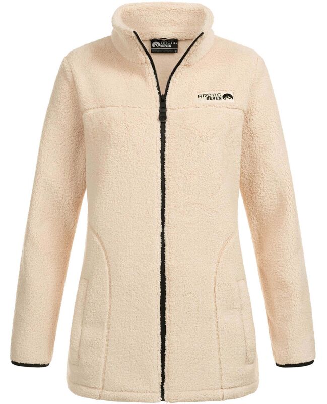 Arctic Seven Damen Fleecejacke AS416 Beige Größe XXL - Gr. 44
