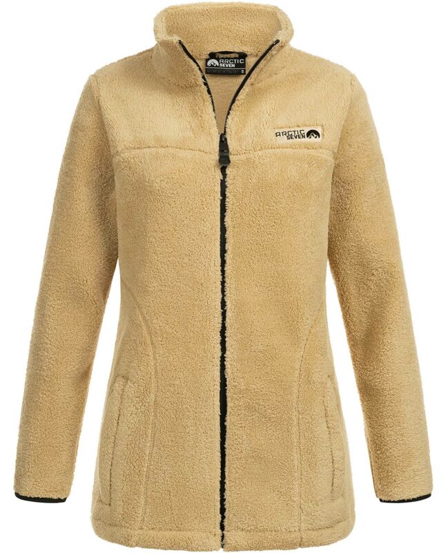 Arctic Seven Damen Fleecejacke AS416 Pale Khaki Größe S - Gr. 36