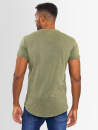 A. Salvarini Herren T-Shirt O318 Olive Größe L - Gr. L