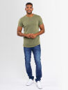 A. Salvarini Herren T-Shirt O318 Olive Größe XXL - Gr. 2XL