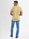 A. Salvarini Herren T-Shirt Kurzarm O318 Beige