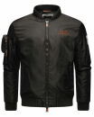 Stone Harbour Berkoo Herren Bomber Jacke B749 Schwarz Größe S - Gr. S