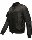 Stone Harbour Berkoo Herren Bomber Jacke B749 Schwarz Größe S - Gr. S