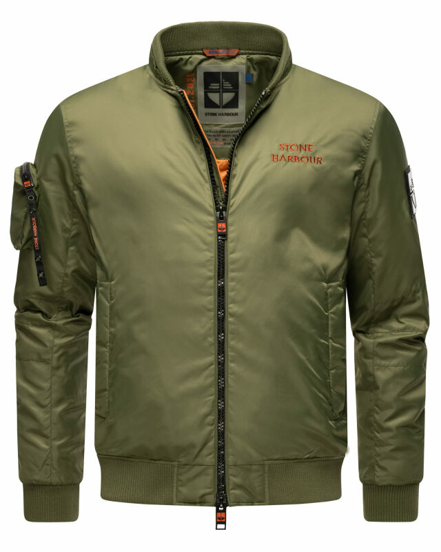 Stone Harbour Berkoo Herren Bomber Jacke B749 Olive Größe S - Gr. S