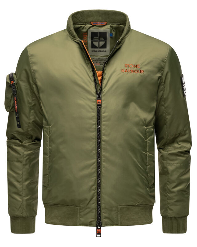 Stone Harbour Berkoo Herren Bomber Jacke B749 Olive Größe XL - Gr. XL