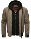 Stone Harbour Hoobo Herren Bomber Jacke B750 Braun Größe L - Gr. L