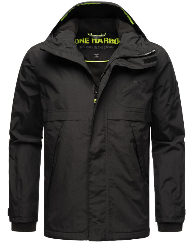 Stone Harbour Zanjaar Herren Übergangs Jacke B753 Schwarz Größe S - Gr. S