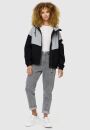 Marikoo Liubkaa leichte Damen Übergangs Jacke B993 Schwarz Größe XXL - Gr. 44
