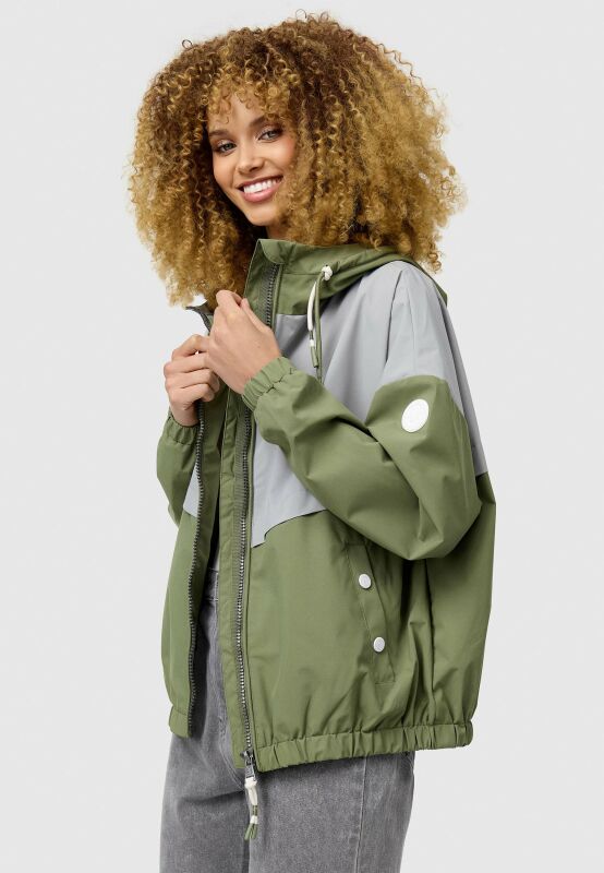 Marikoo Liubkaa leichte Damen Übergangs Jacke B993 Dusty Olive Größe L - Gr. 40