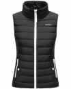 Marikoo Reimii leichte Damen Stepp Weste B995 Schwarz Größe 3XL - Gr. 46