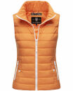 Marikoo Reimii leichte Damen Stepp Weste B995 Apricot Sorbet Größe XS - Gr. 34