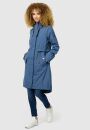 Navahoo Silberperle leichte Damen Übergangs Jacke B997 Dusty Blue Größe S - Gr. 36