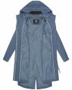 Navahoo Silberperle leichte Damen Übergangs Jacke B997 Dusty Blue Größe S - Gr. 36