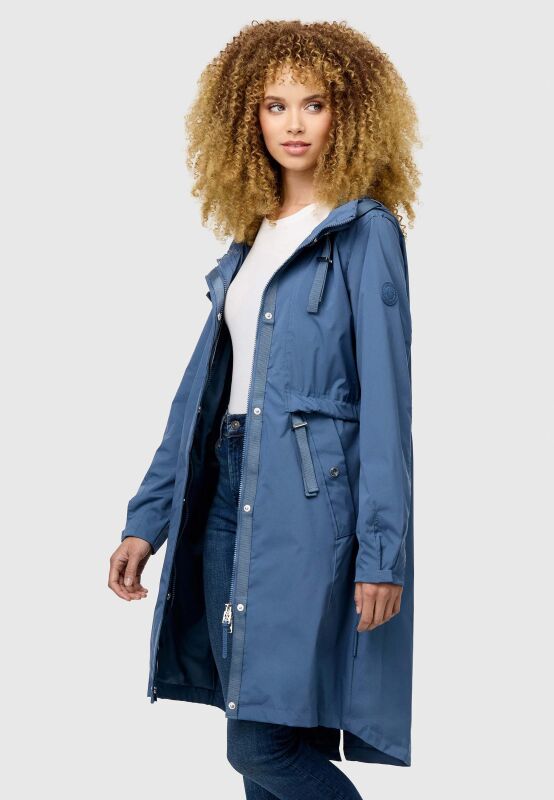 Navahoo Silberperle leichte Damen Übergangs Jacke B997 Dusty Blue Größe XL - Gr. 42